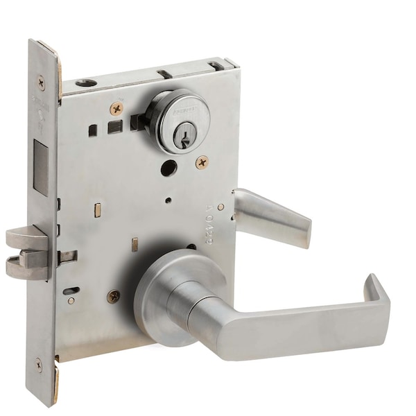Schlage Corridor Mortise Lock with Deadbolt, 06A Design, Satin Chrome L9456P 06A 626 - main
